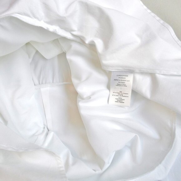 NIB$478 Veronica Beard Bell Stretch-Cotton Bottom Ruched Shirt Dress 0 XS - Picture 13 of 16